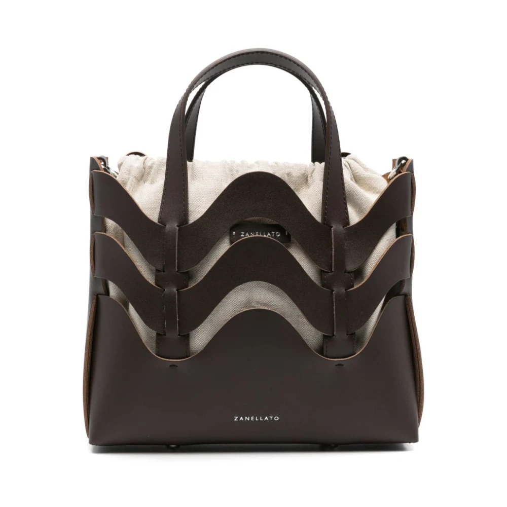 Zanellato Dune Amar Medium Tote Bag Brown Dames