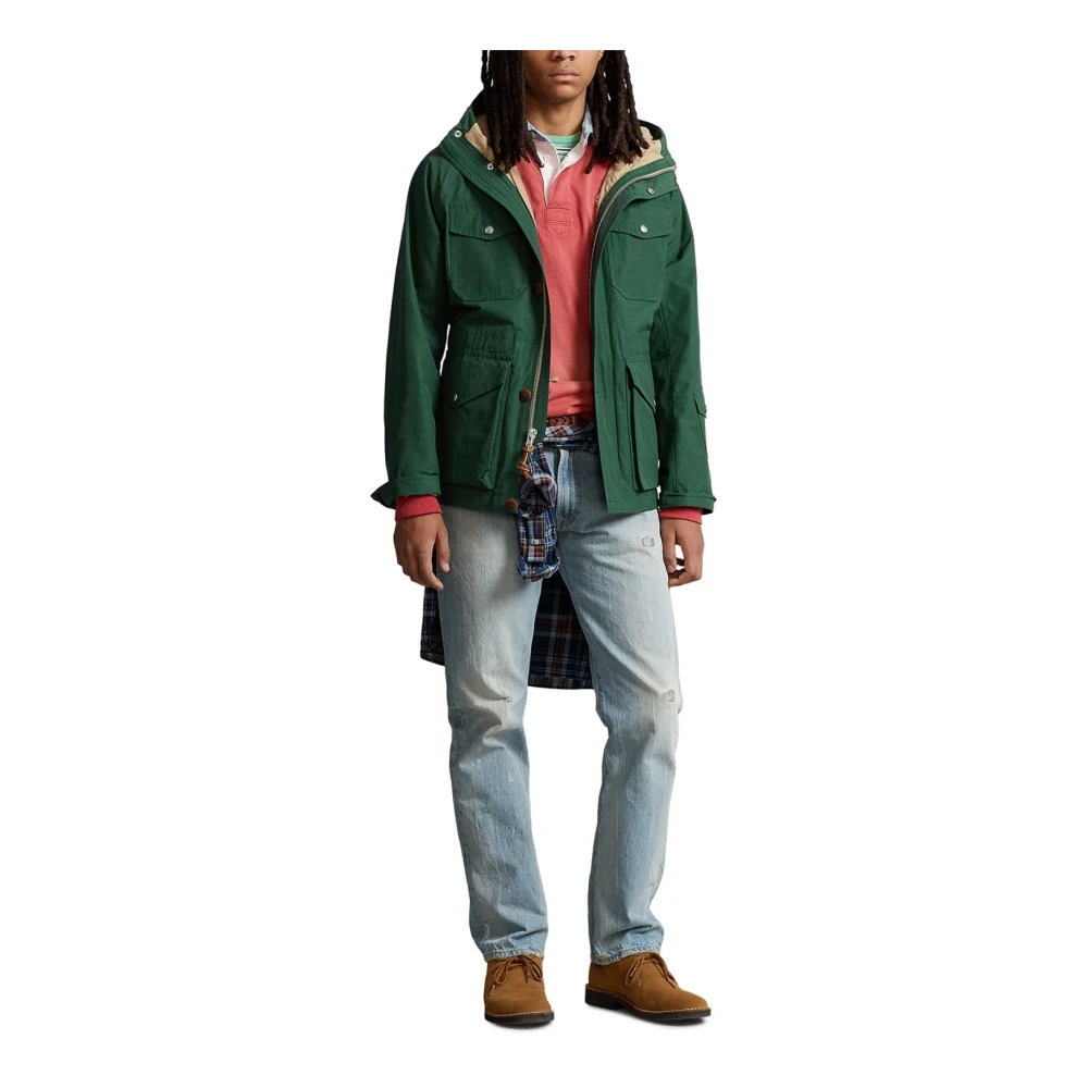 Polo Ralph Lauren Groene Field Jacket Rits Logo Green Heren