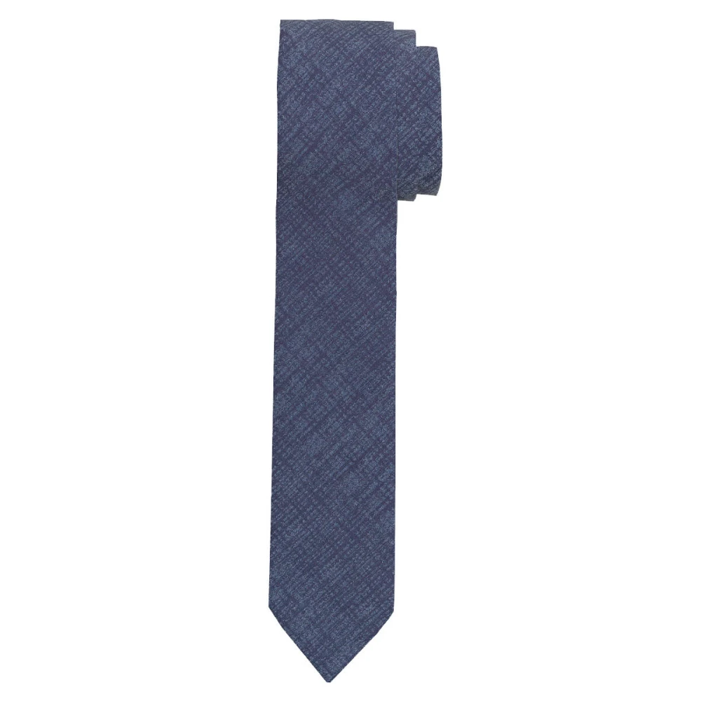 OLYMP Level Five Zijden stropdas in all-over look (5 cm)