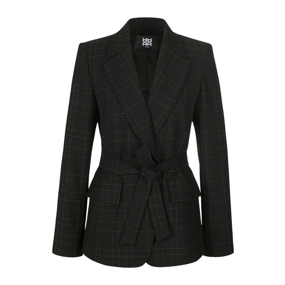 RIANI Geruite Ceintuur Blazer Black Dames