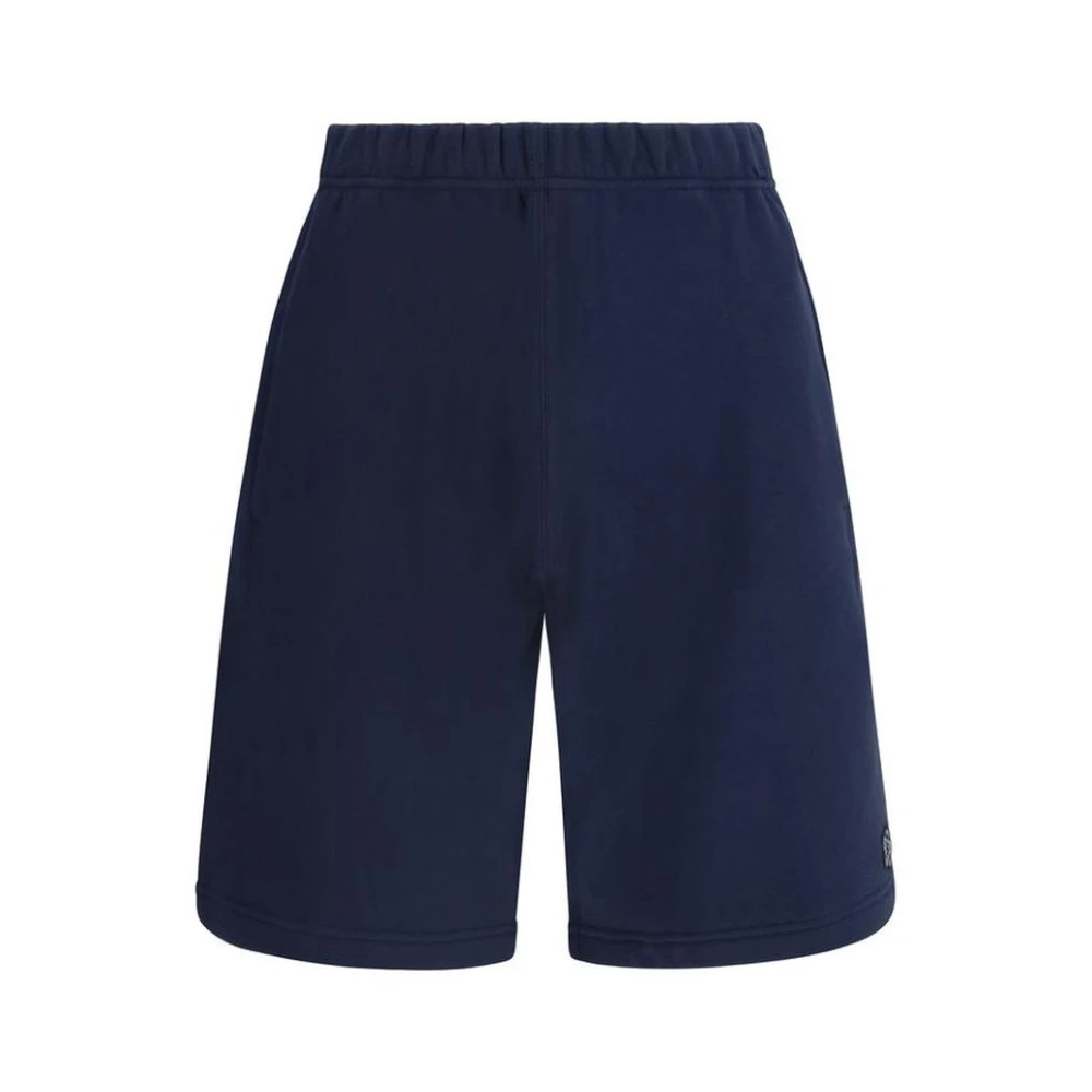 Kenzo Men's Blue Cotton Bermuda Shorts With Pockets