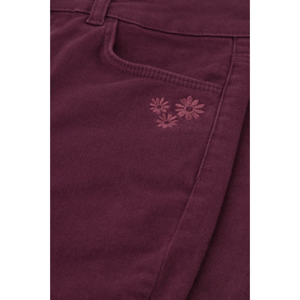 Fabienne Chapot Flare Denim Broek Purple Dames