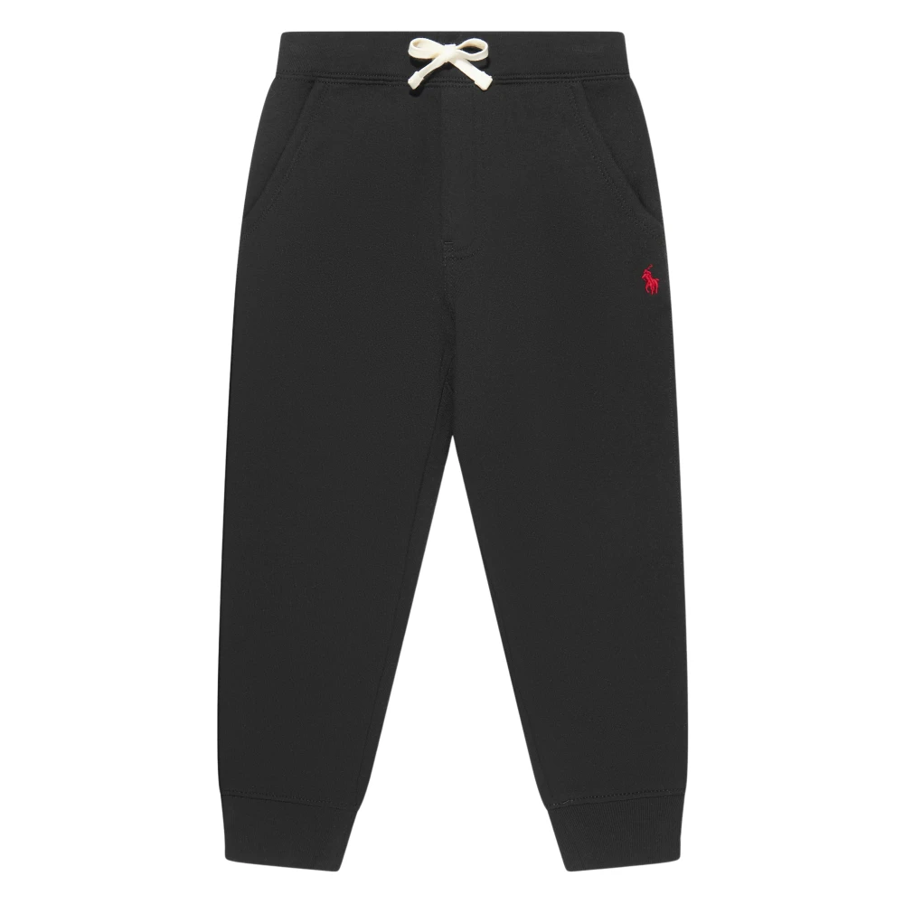 Ralph Lauren Logo Joggers - Unisex - Sweatpants - Black - 6 Y - Kids