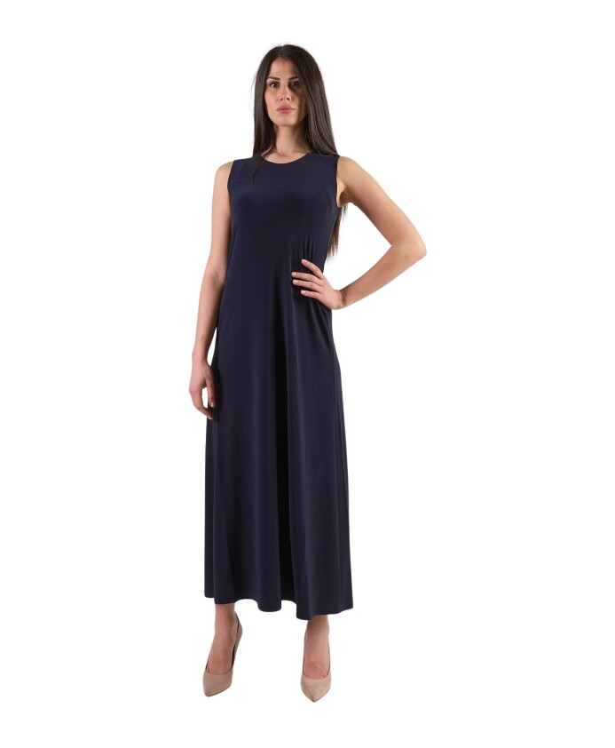 robe-longue-bleue-sans-manches-jersey