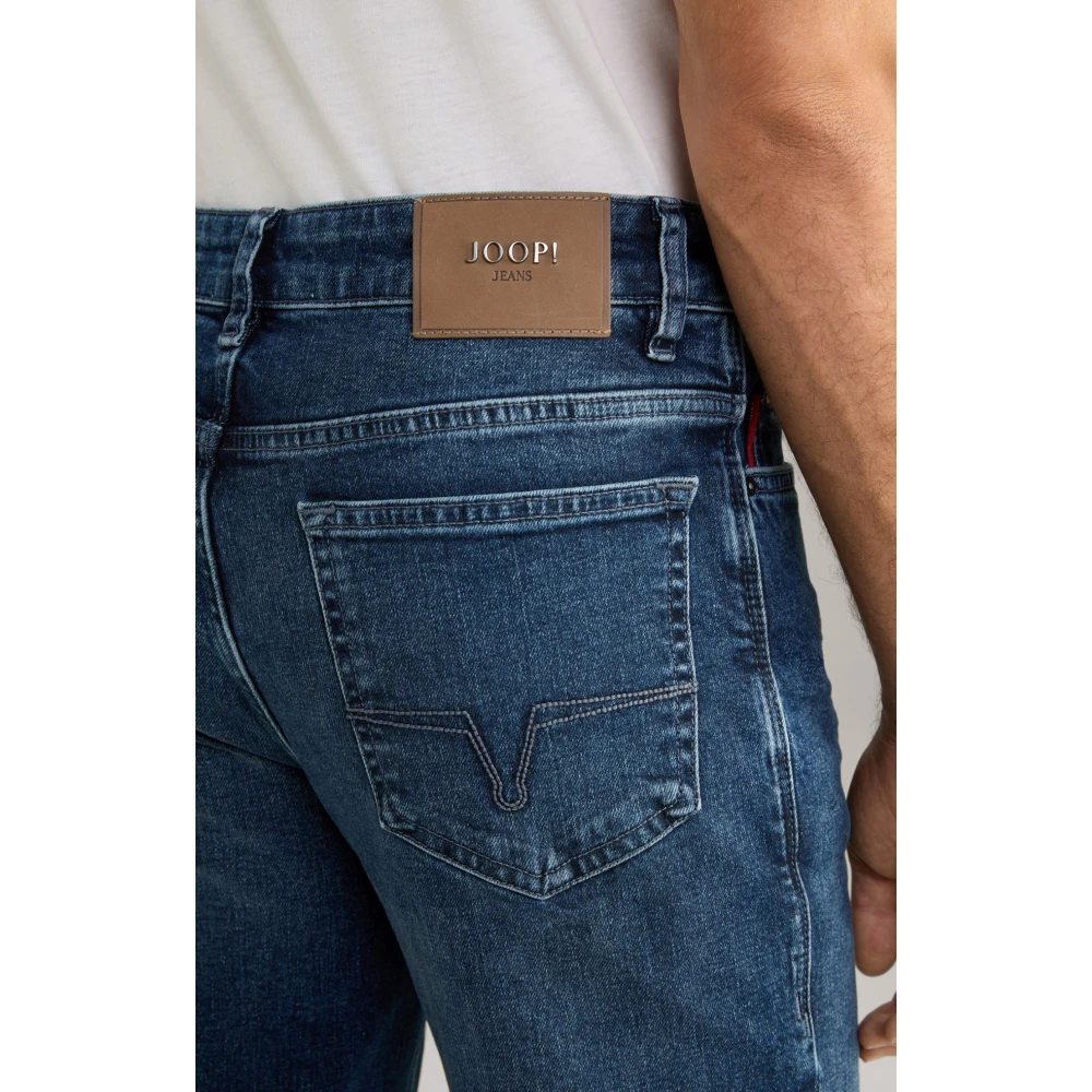 Joop! Donkerblauwe herenjeans met vervaagd effect Blue Heren