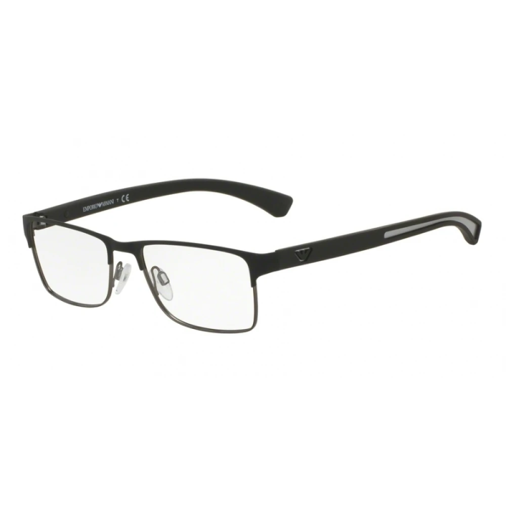 Emporio Armani Zwarte rubberen zonnebril EA 1052 Black Unisex