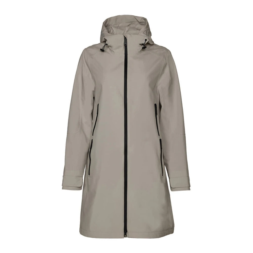 Danwear Women's Beige Rain Jackets, 7XL, Stylish Raincoat For