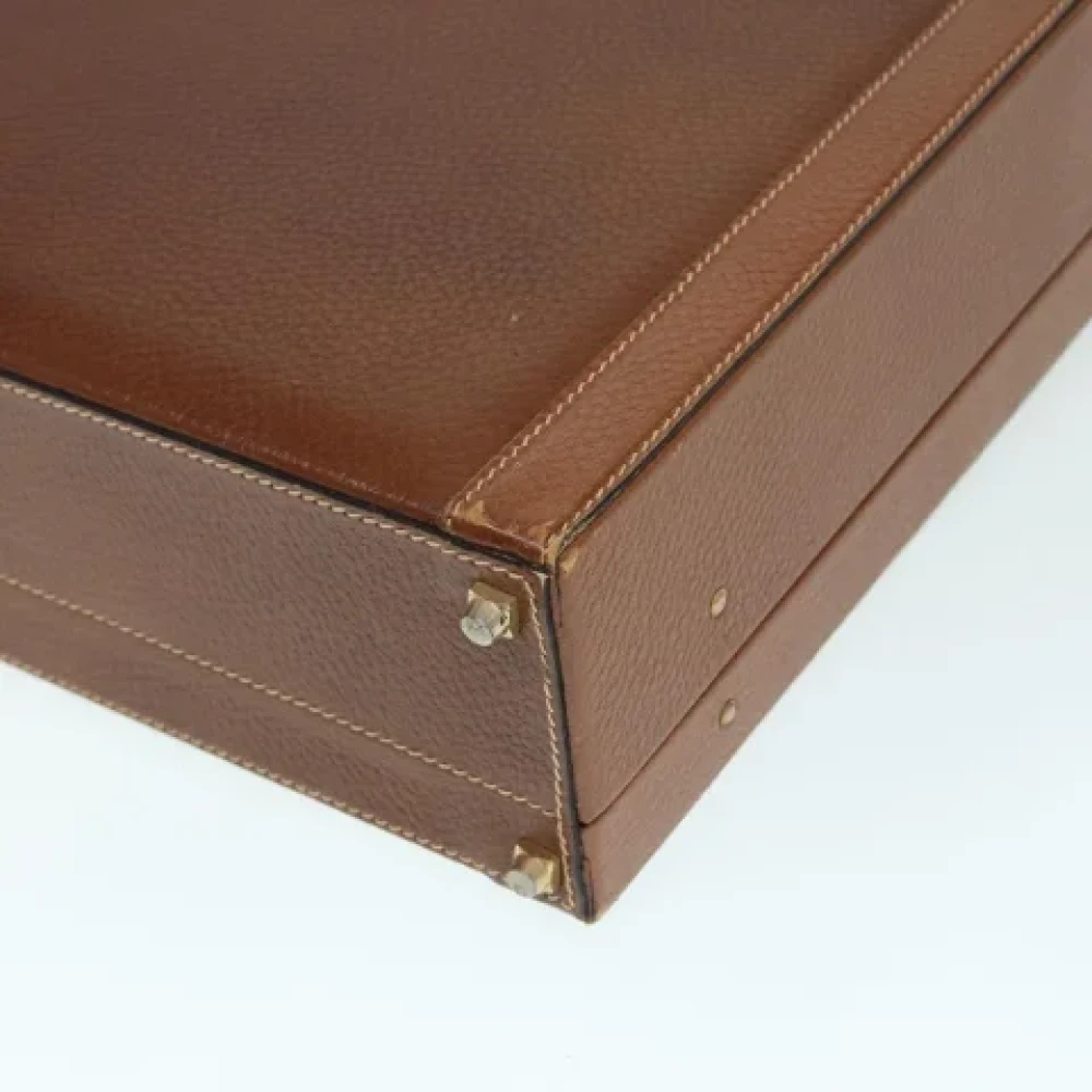 Loewe Pre-owned Leather briefcases Brown Dames