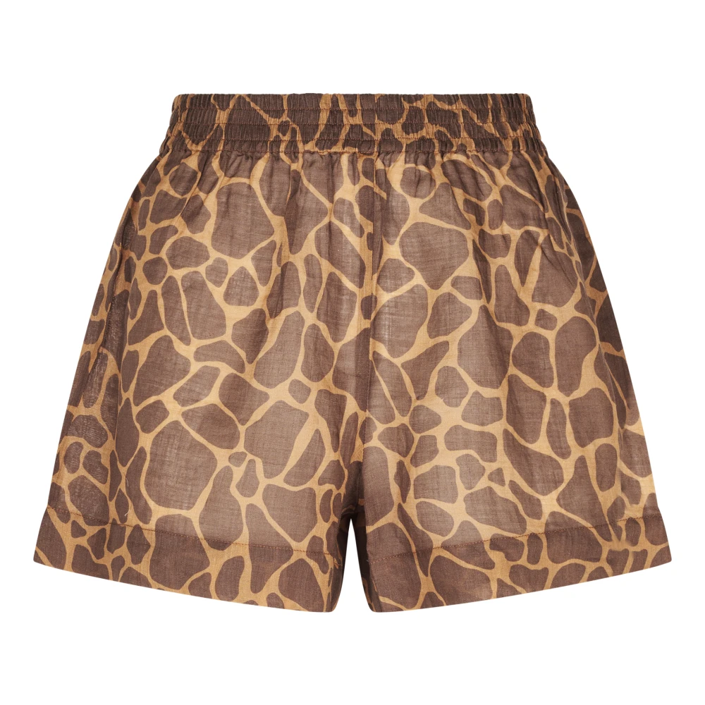 Mc2 Saint Barth Brown Short Shorts - Female - Short Shorts - M - Shorts