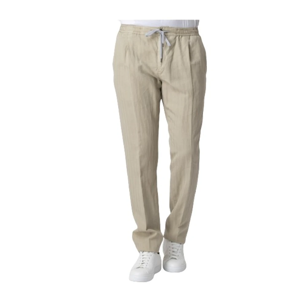 Pt Torino Homme Beige Pantalons, Taille: Xs Pantalon À Pinces