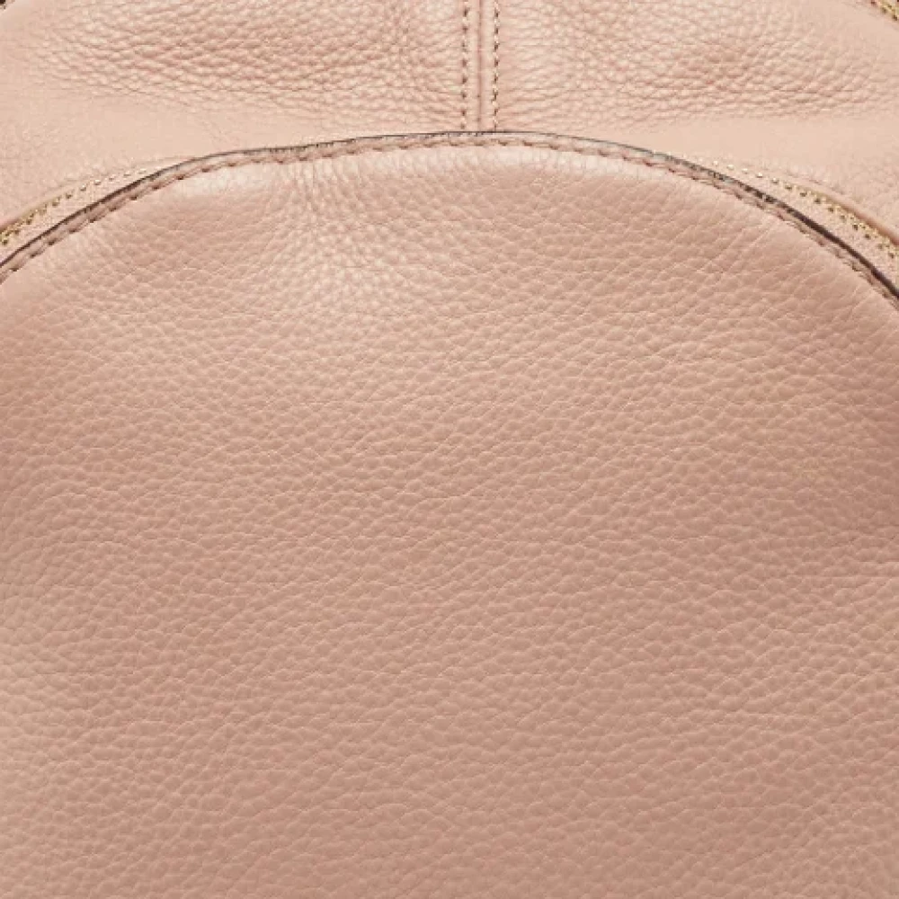 Michael Kors Pre-owned Leather backpacks Beige Dames