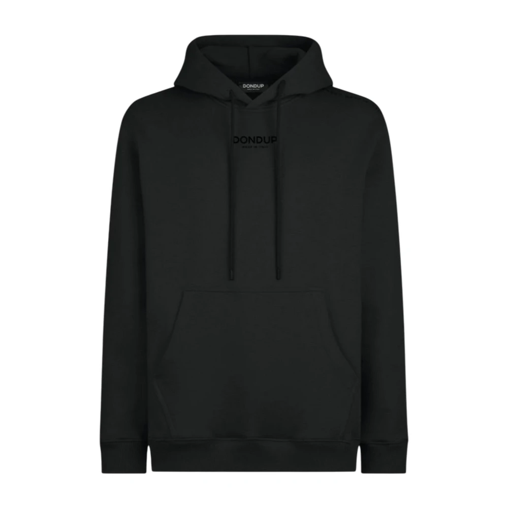 Dondup Men's Black Hoodies, Xl, Regular-Fit Hooded Sweatshirt