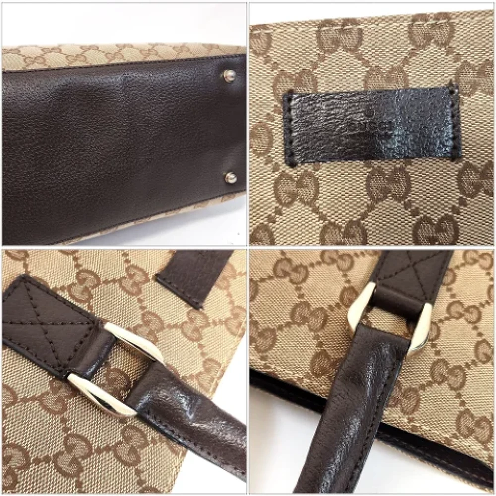 Gucci Vintage Pre-owned Canvas totes Beige Dames