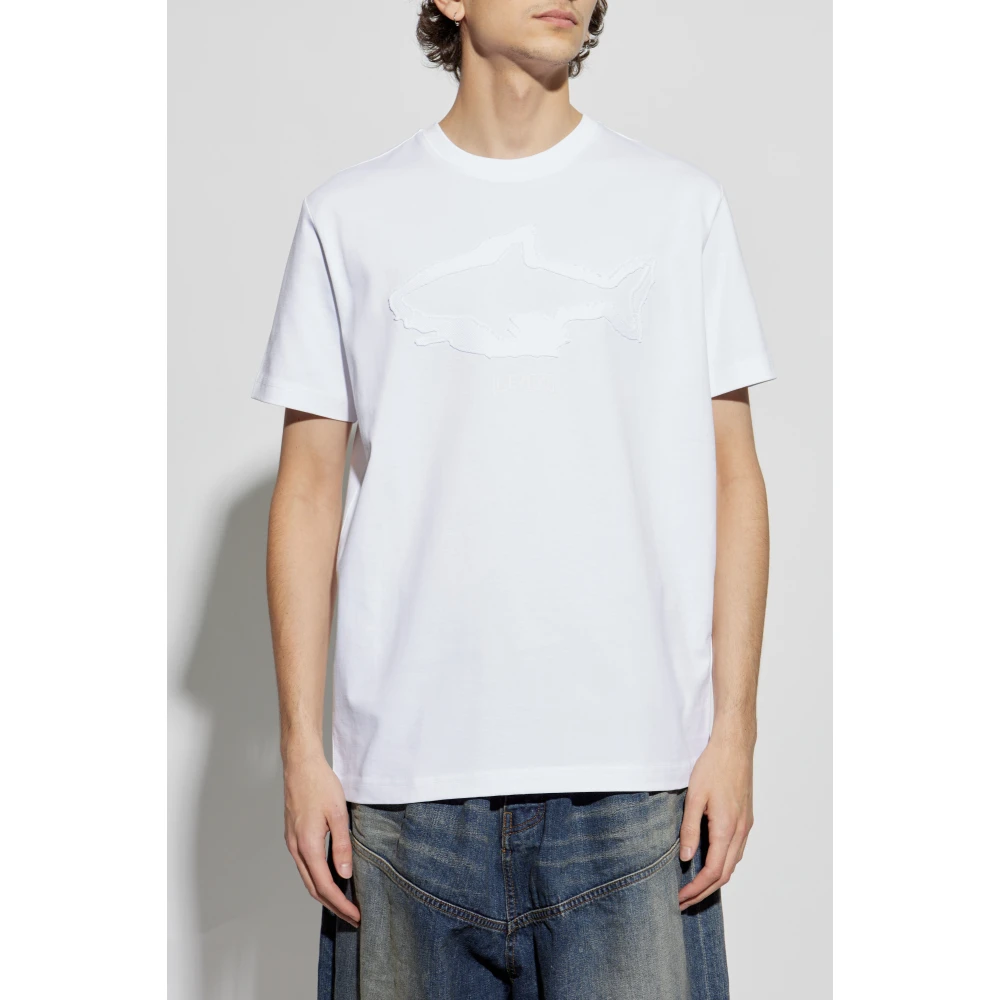 Iceberg T-shirt met logo White Heren