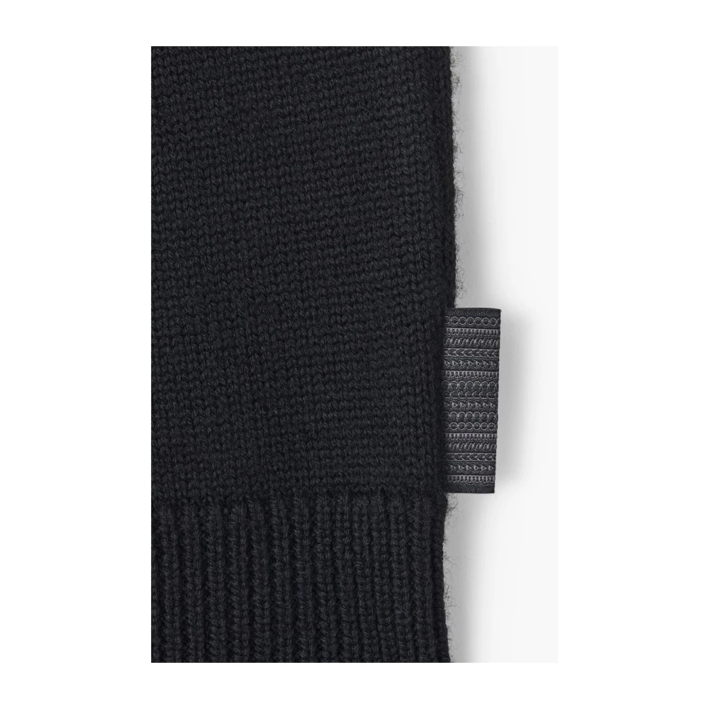 Marc Jacobs Zwarte Wollen Trui Kristal Logo Black Dames