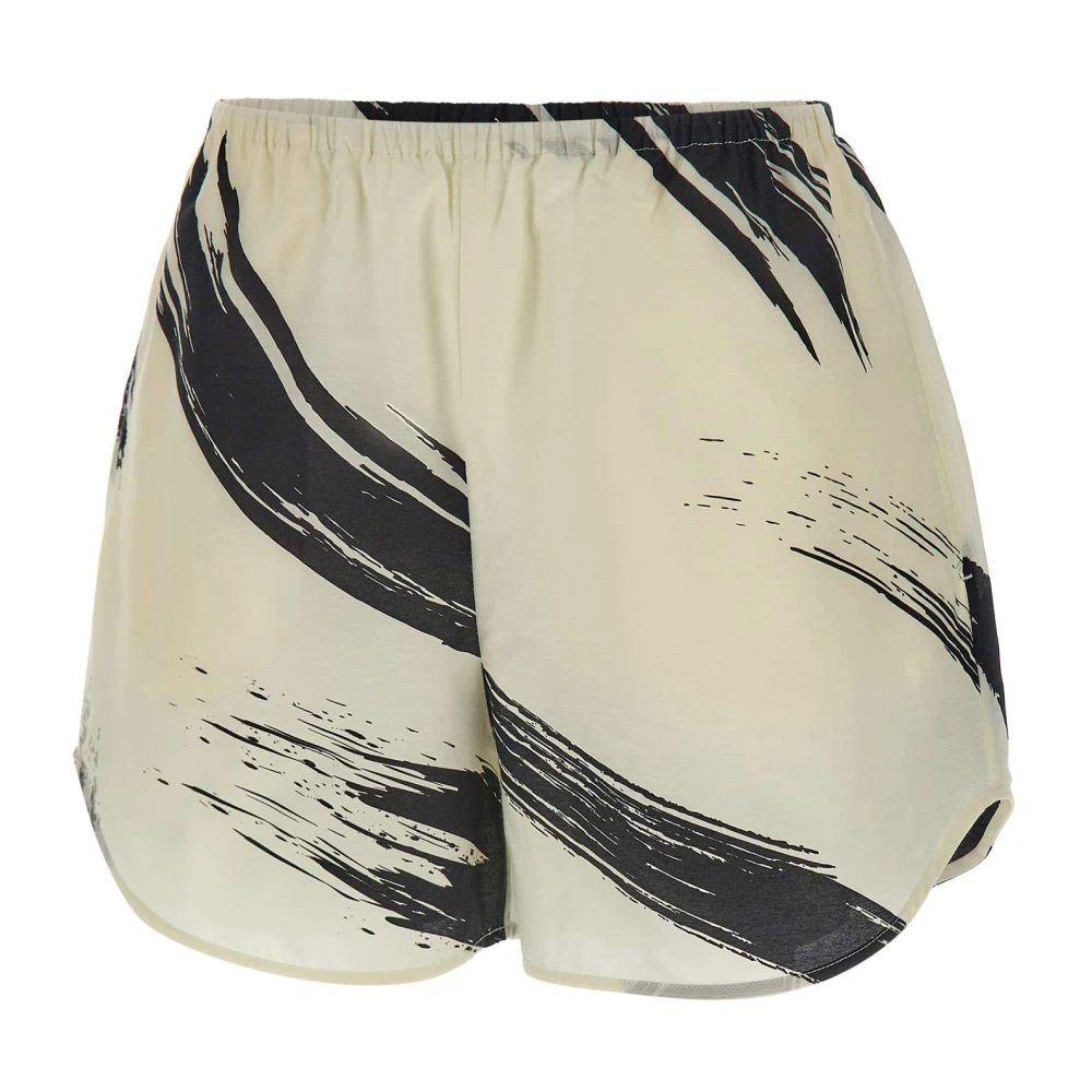 Loulou Studio Women's White Short Shorts, S, Nilo Shorts