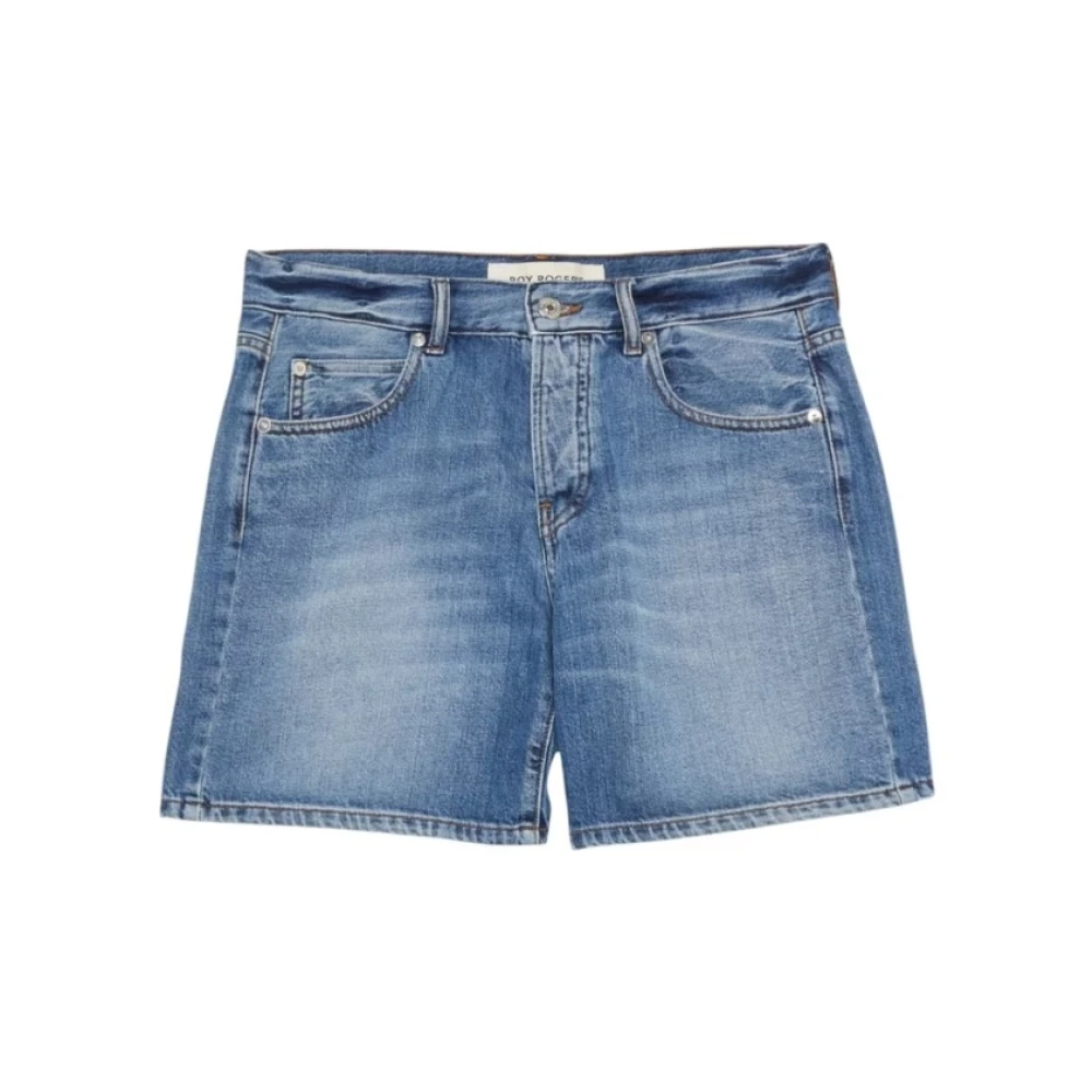 Roy Roger's Women's Blue Denim Shorts, W29, Denim Bermuda Shorts Regular Fit