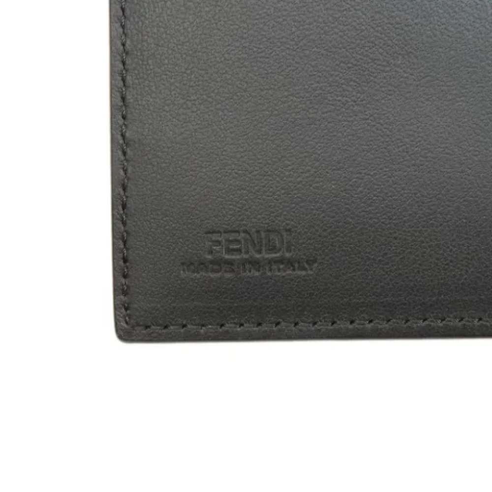 Fendi Vintage Pre-owned Leather wallets Black Dames