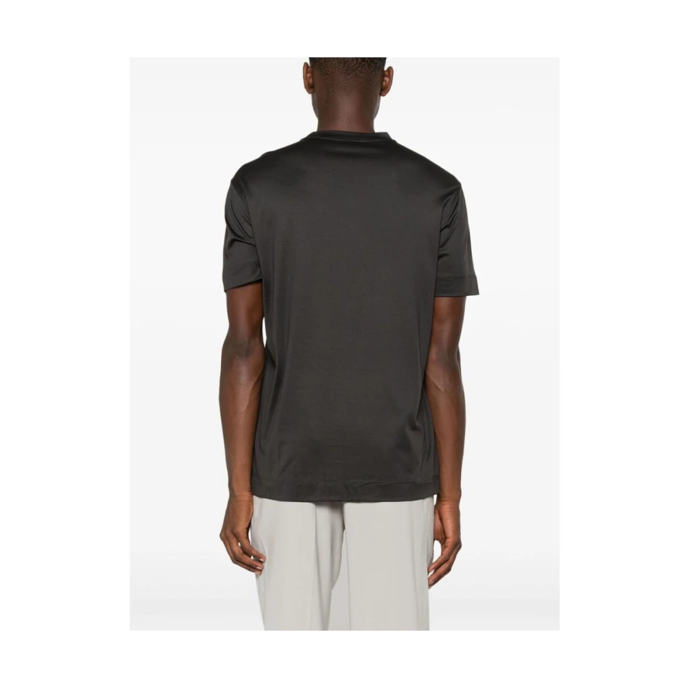 Emporio Armani Logo Jersey T-shirt Antraciet Grijs Gray Heren
