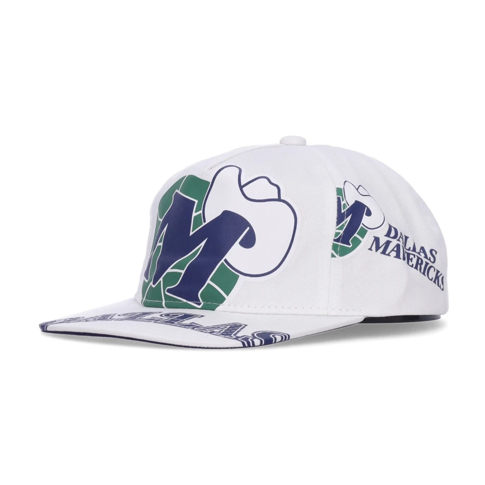 Mitchell & Ness NBA Dallas Mavericks Platklep Pet White Heren