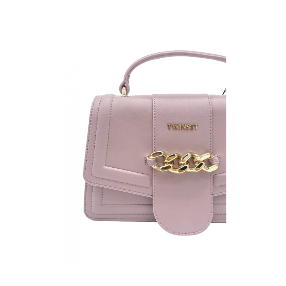 Twinset Elegante Handtas met Afneembare Schouderband Pink Dames