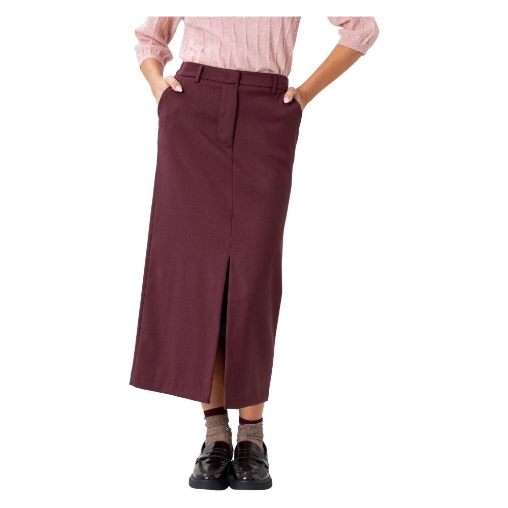 Kocca Donna Viola - Gonna Longuette A Tubino Professionale - Skirts - L