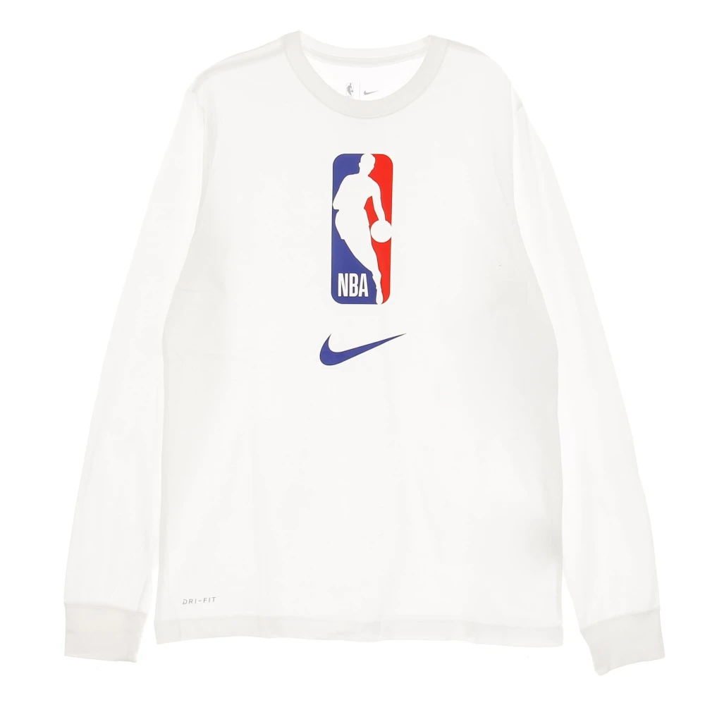 Nike NBA Team Longsleeve Tee Wit White Heren