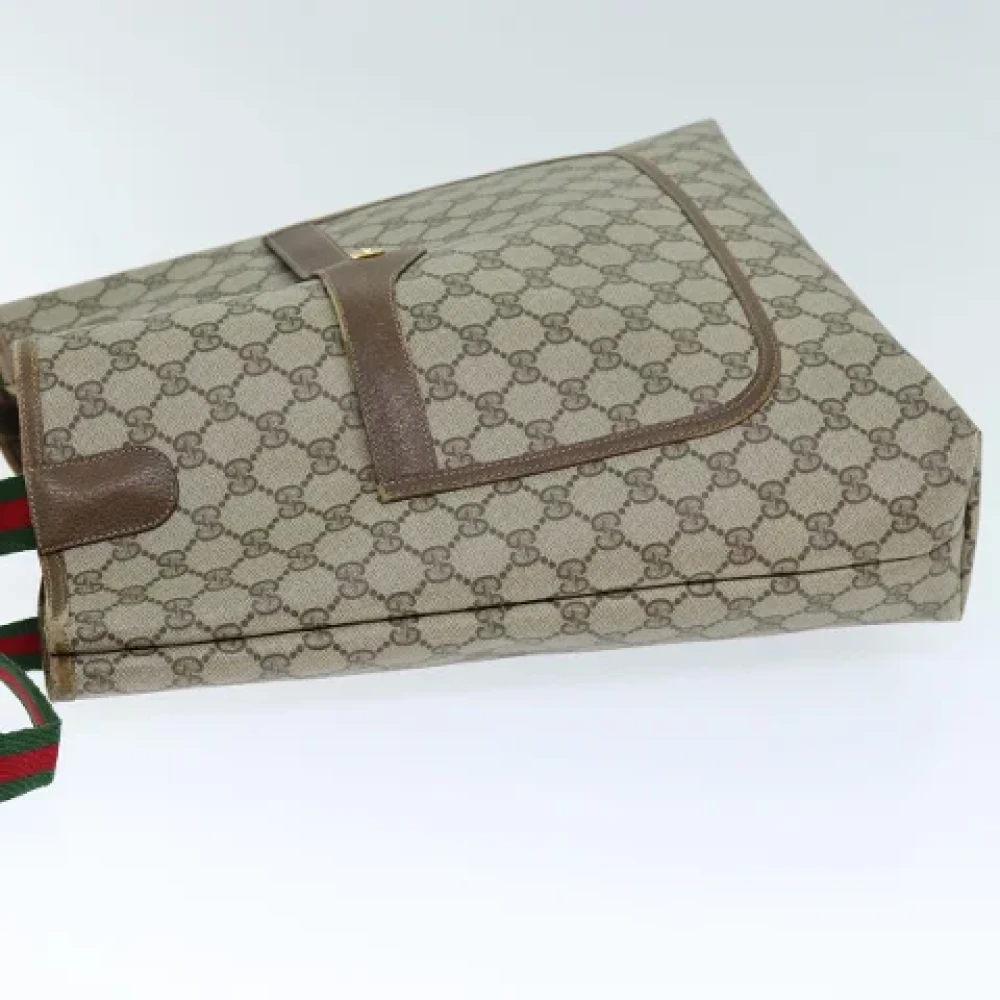 Gucci Vintage Pre-owned Leather totes Beige Dames