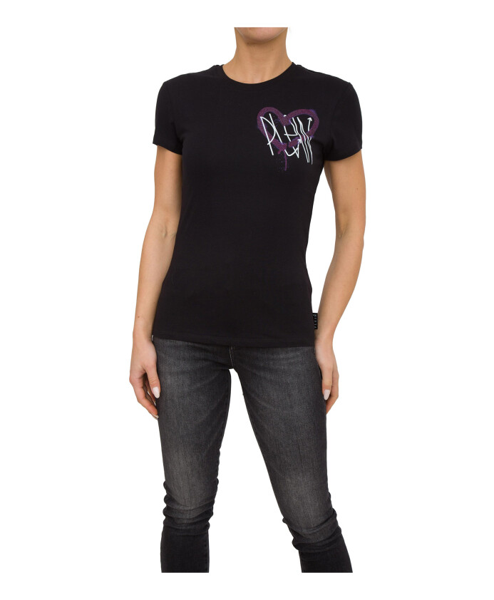 t-shirt-col-rond-noir