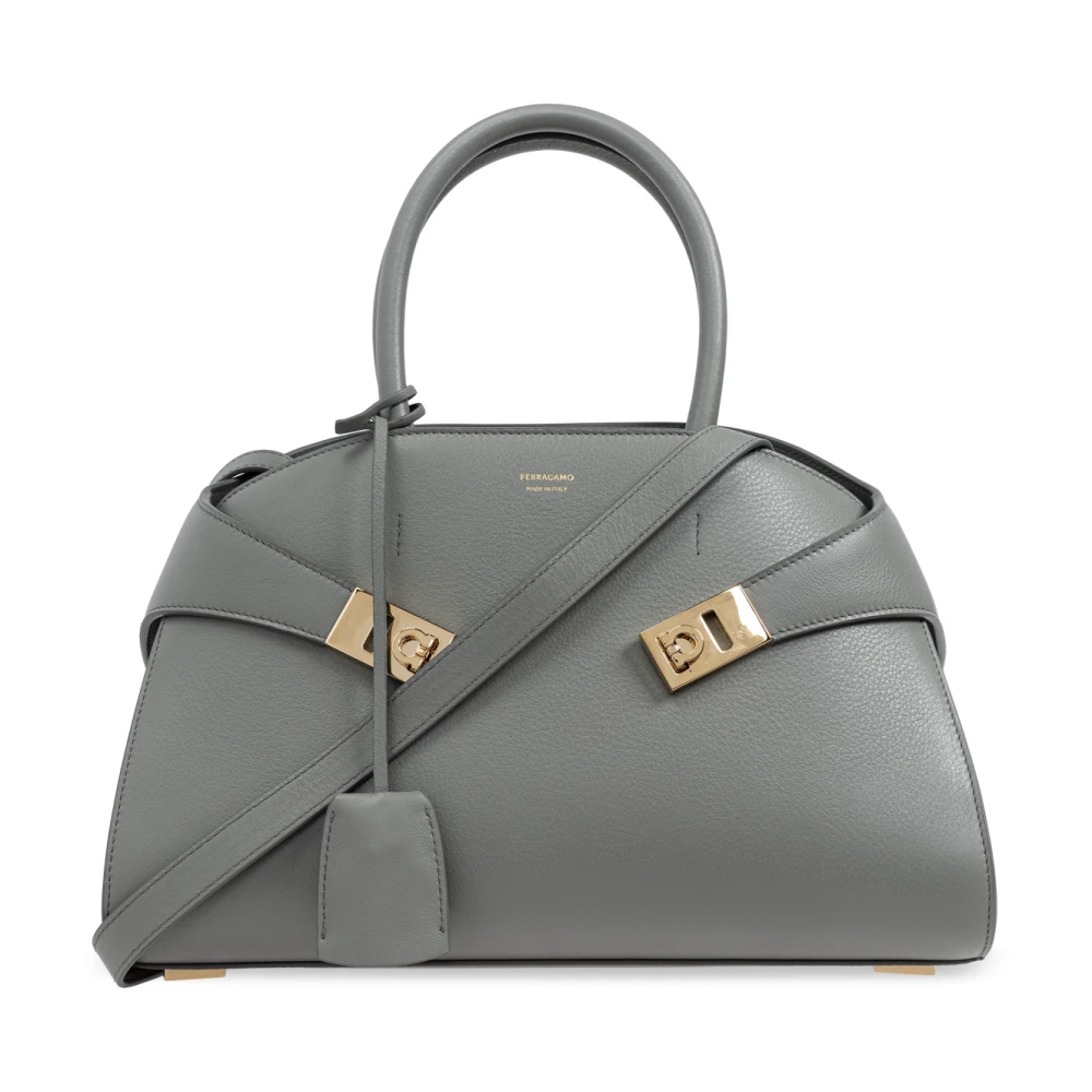 Ferragamo Donna Grigio - Hug Borsa A Spalla - Bags - One Size