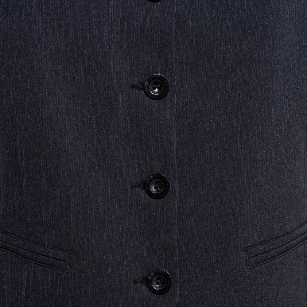 &Co Woman Gewatteerde Vest met Capuchon Gray Dames