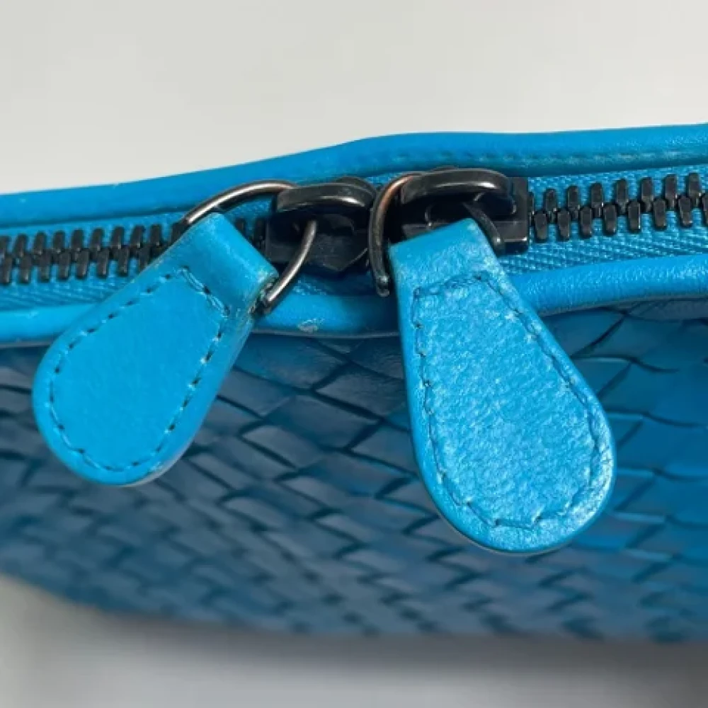 Bottega Veneta Vintage Pre-owned Leather shoulder-bags Blue Dames
