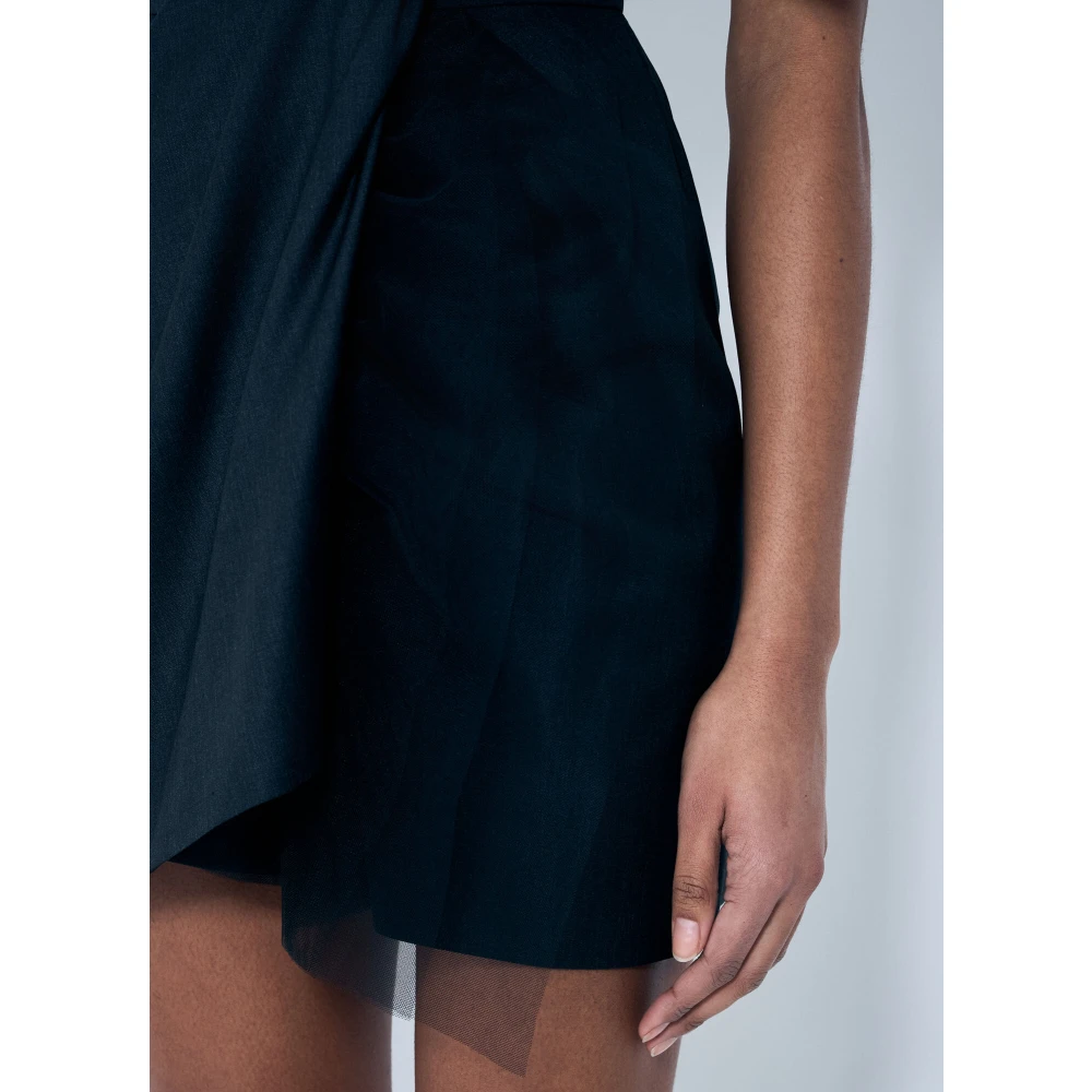 Vivienne Westwood Gedrapeerde Mini Rok Black Dames