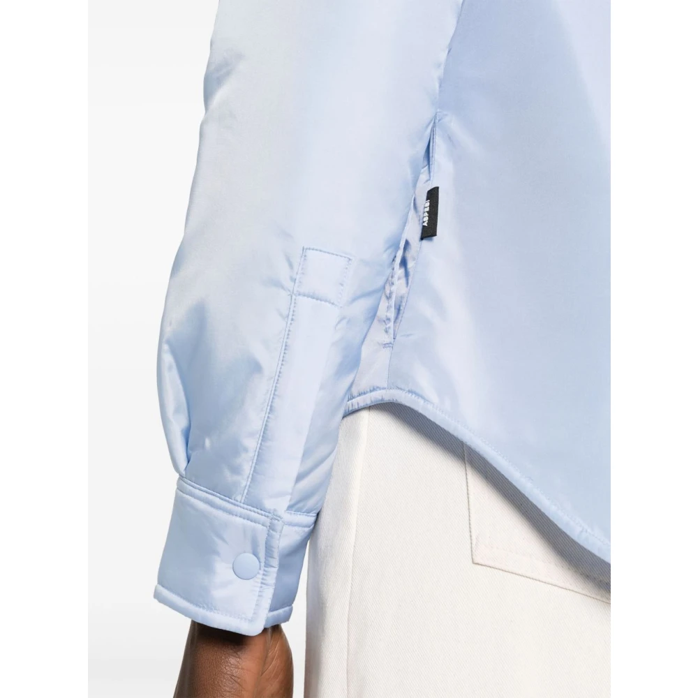 Aspesi Nylon Glue Overshirt Blue Dames