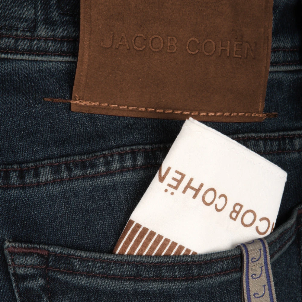 Jacob Cohën Slim Fit Donkerblauwe Denim Jeans Blue Heren