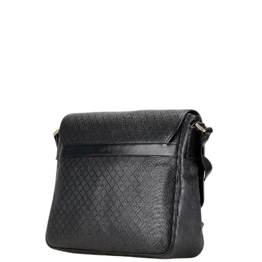Gucci Vintage Pre-owned Leather crossbody-bags Black Dames