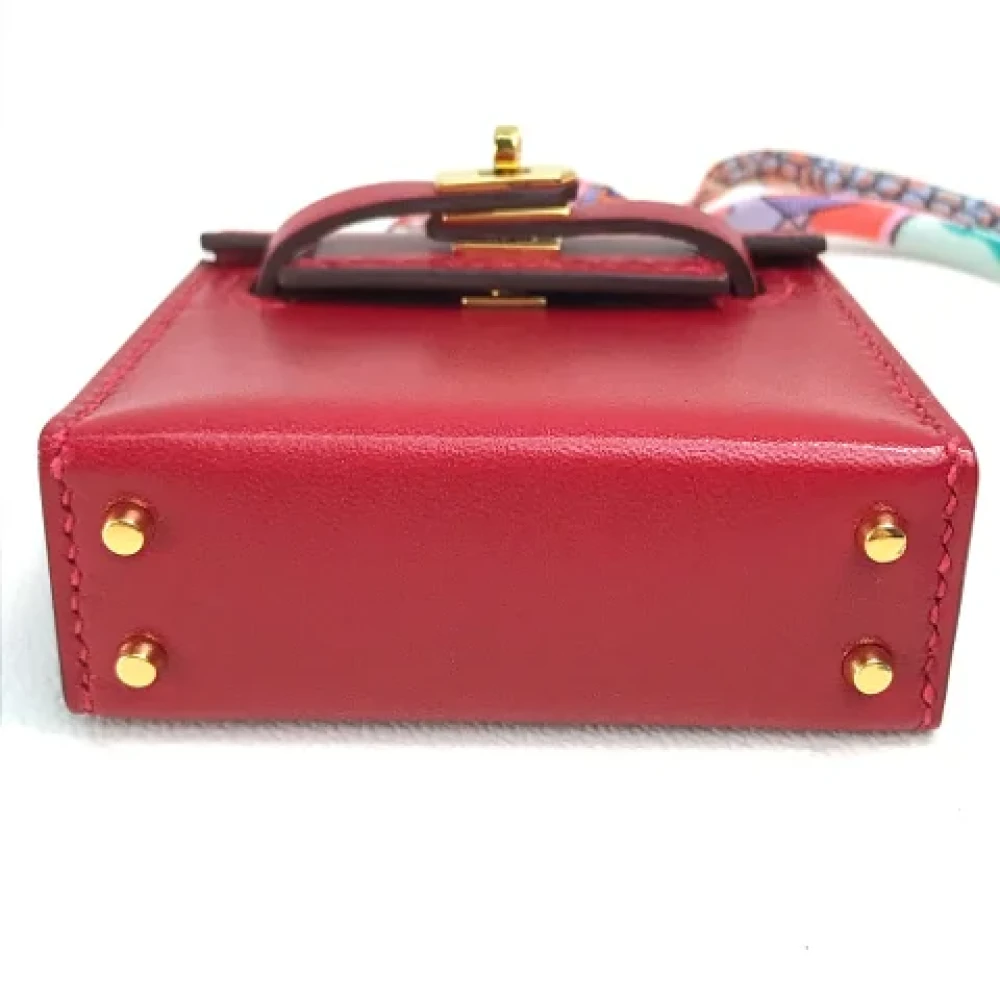 Hermès Vintage Pre-owned Silk handbags Red Dames