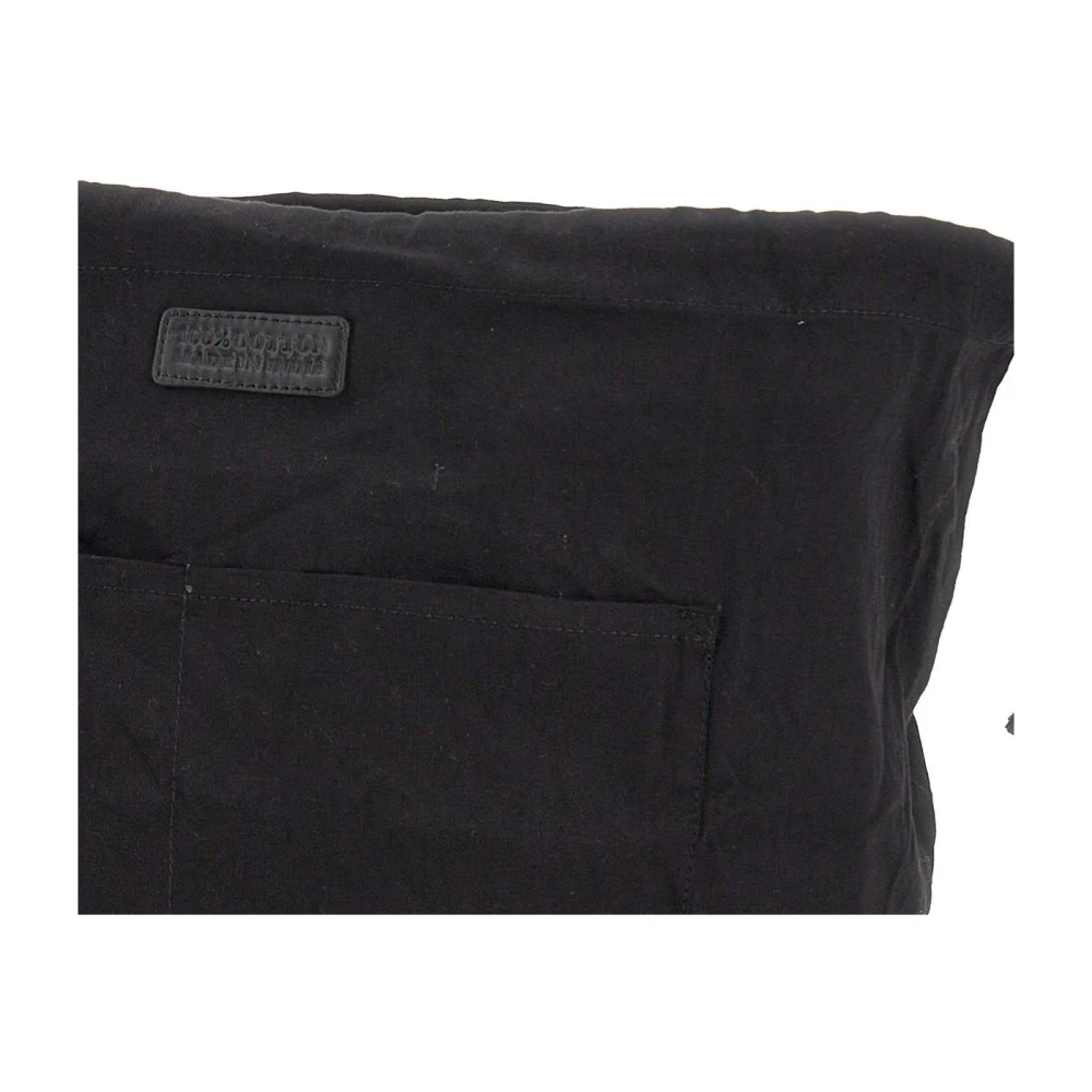 Dragon Diffusion Zwarte Katoenen Stofzak Clutch met Trekkoordsluiting Black Dames