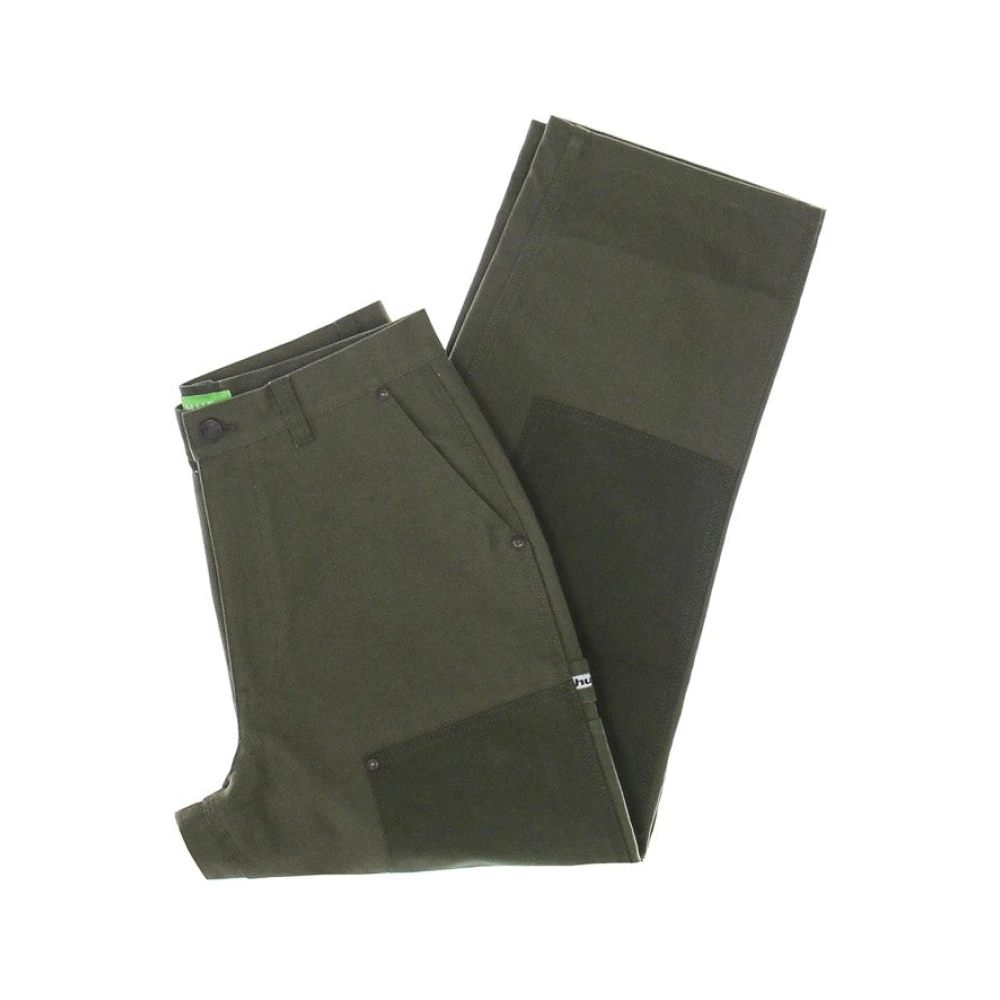 HUF Dubbele Knie Olijf Lange Broek Green Heren