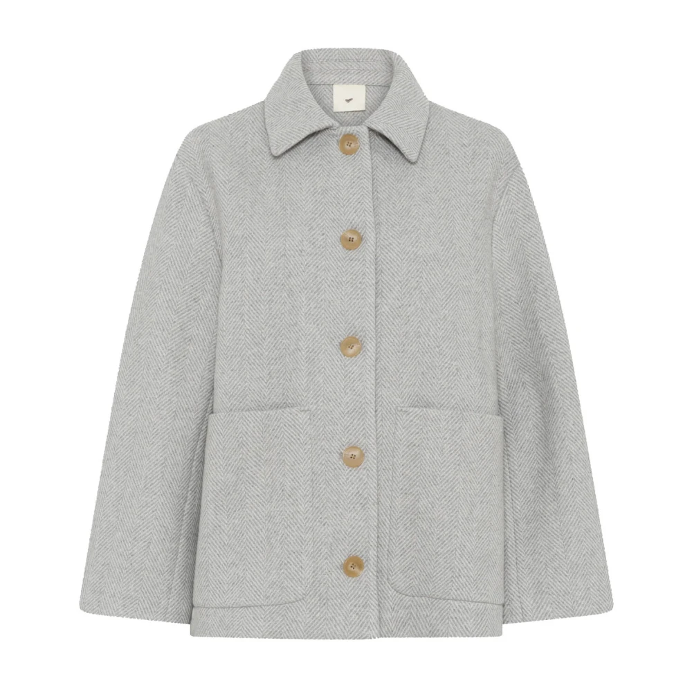 Heartmade Julian Jas Buitenkleding Licht Off White Gray Dames