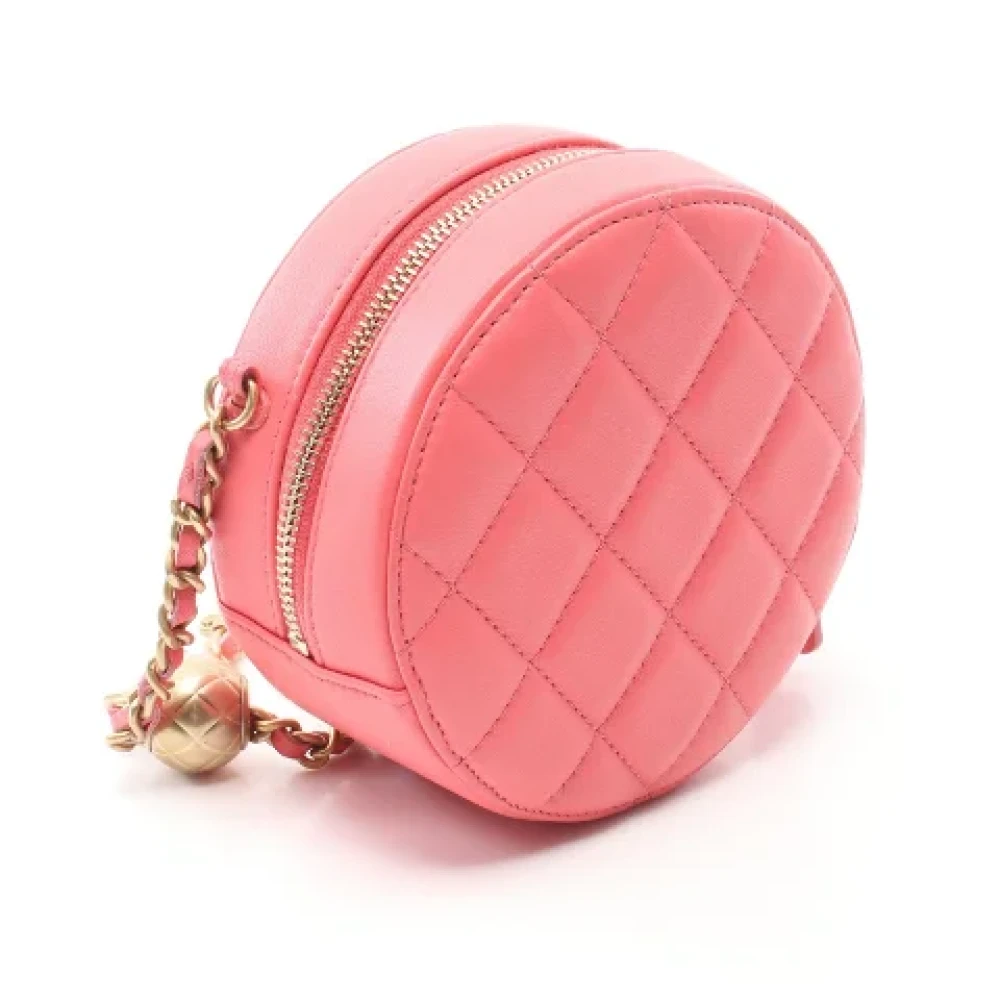 Chanel Vintage Pre-owned Leather chanel-bags Pink Dames