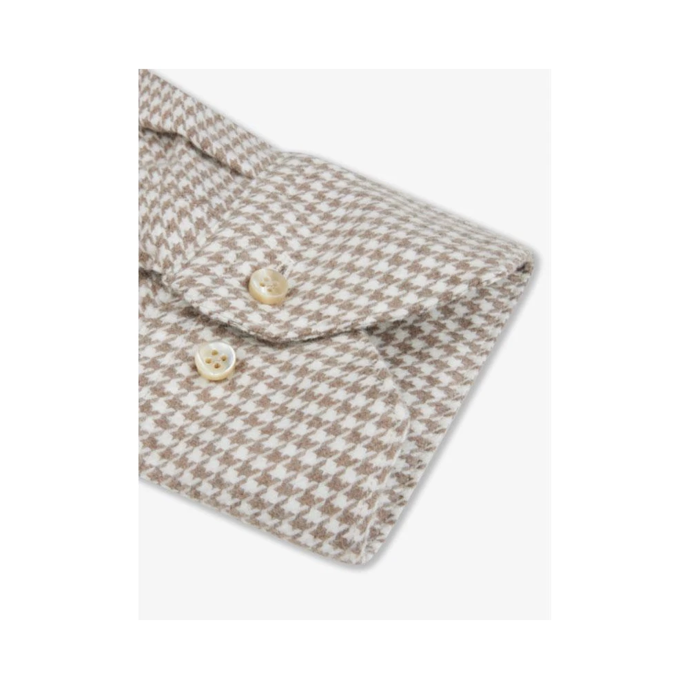 Stenströms Slimline C71 RC Manchet Overhemd Beige Heren