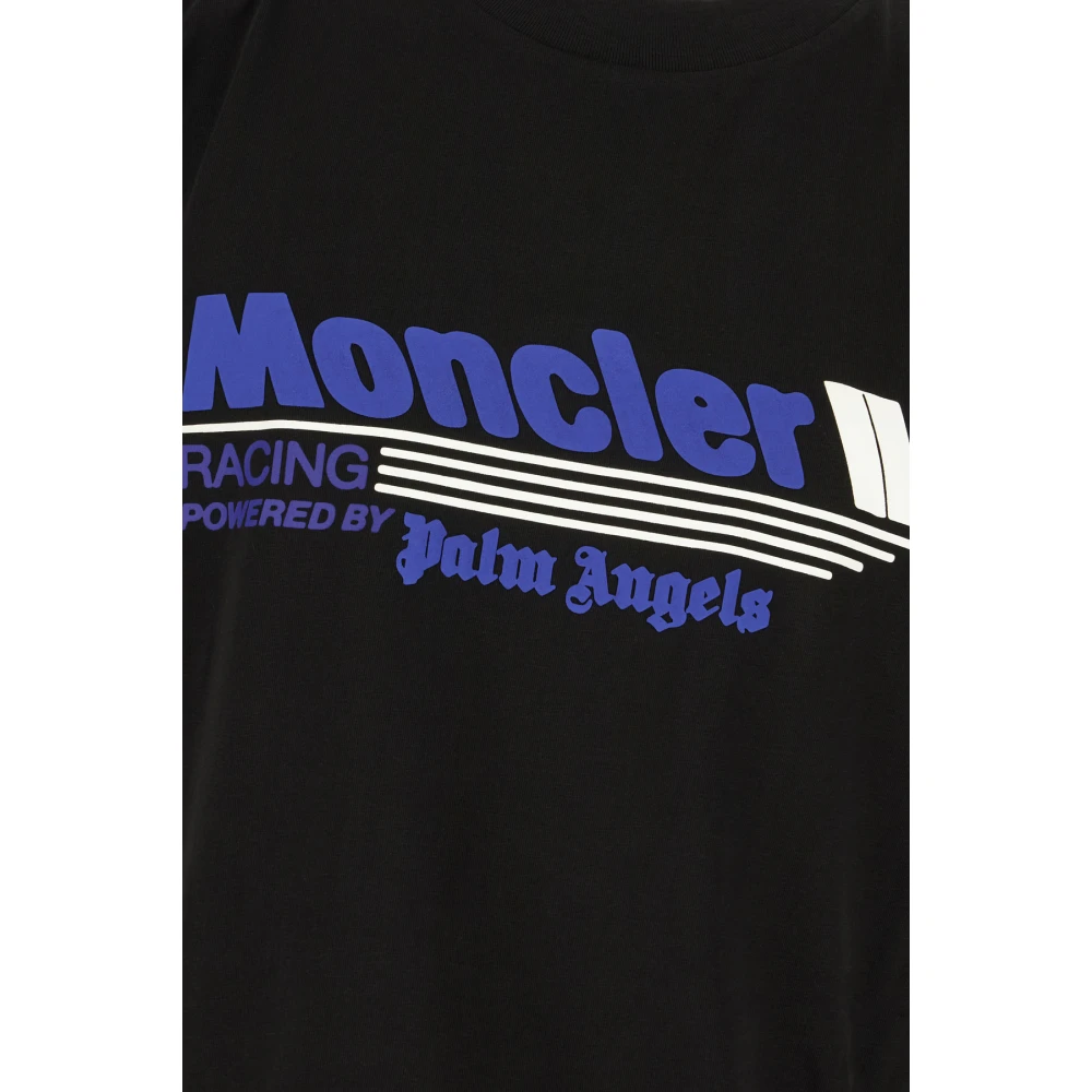Moncler Casual Katoenen T-Shirt voor Mannen Black Heren