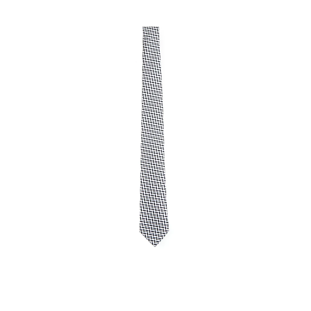 Giorgio Armani Elegante Zijden Stropdassen Collectie White Heren