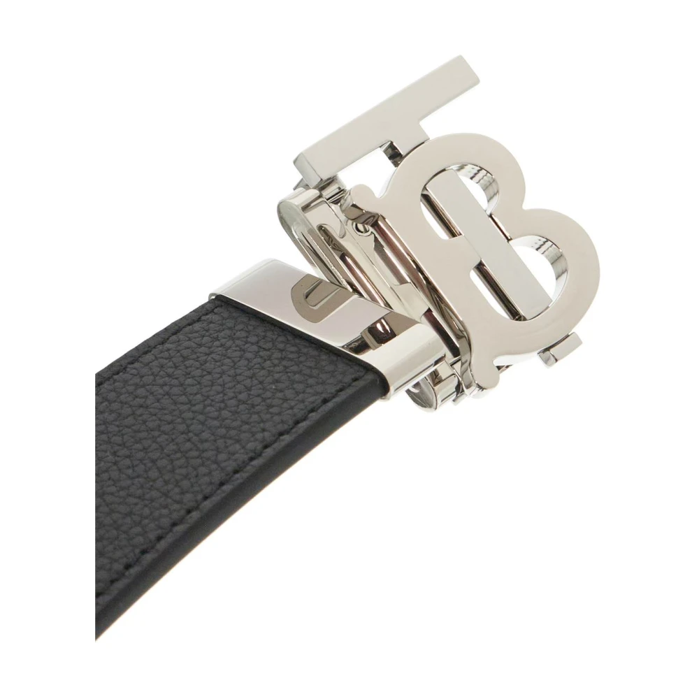 Burberry Omkeerbare leren riem met TB-gesp Brown Heren