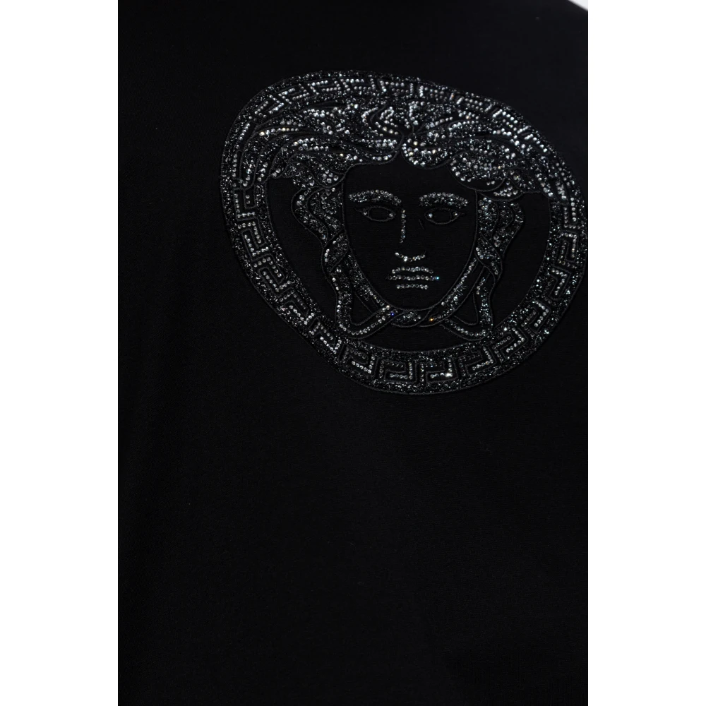 Versace T-shirt met logo Black Dames