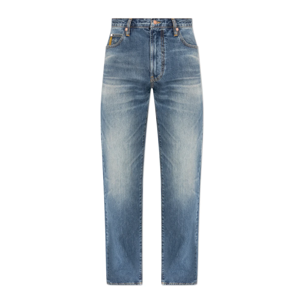 Emporio Armani Mannelijk Blauw Straight-Leg Jeans