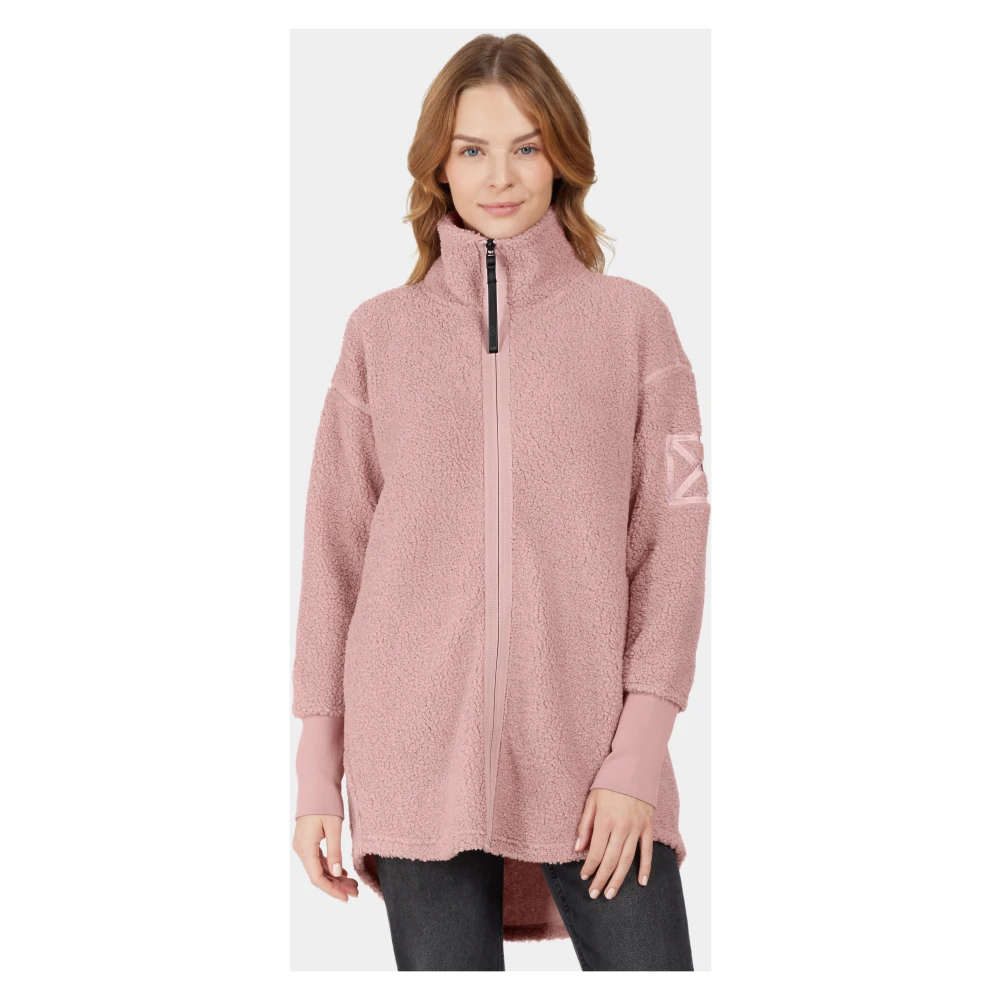 Didriksons Jas met rits en reflecterende details Pink Dames