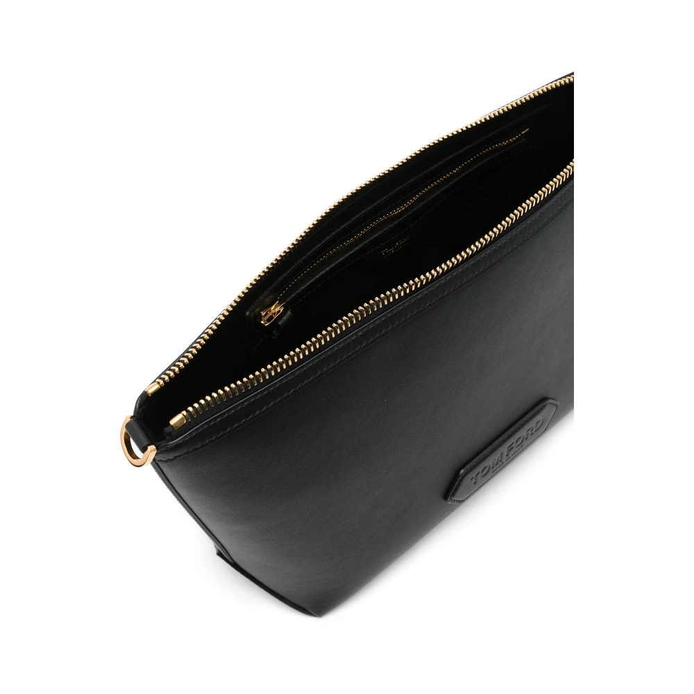 Tom Ford Zwarte Bum Bag met Toprits Black Heren