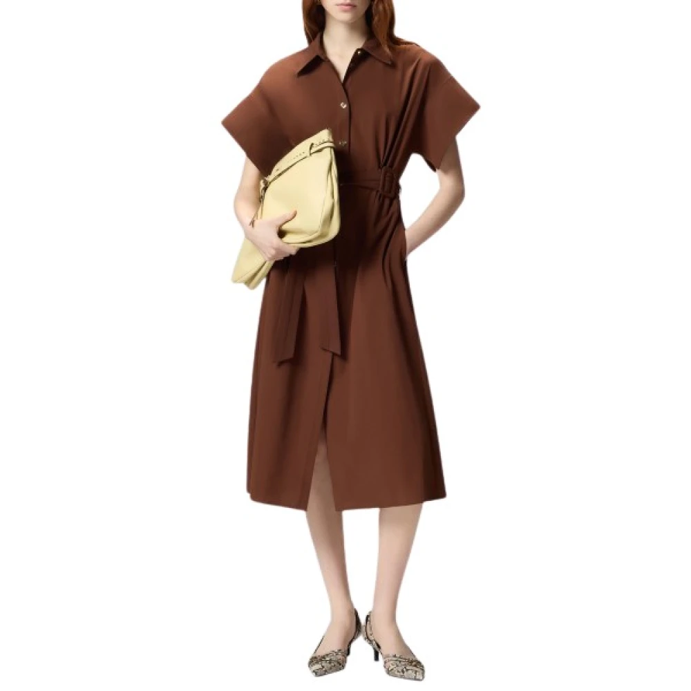 Pinko Women's Brown Shirt Dresses, M, Abito Donna